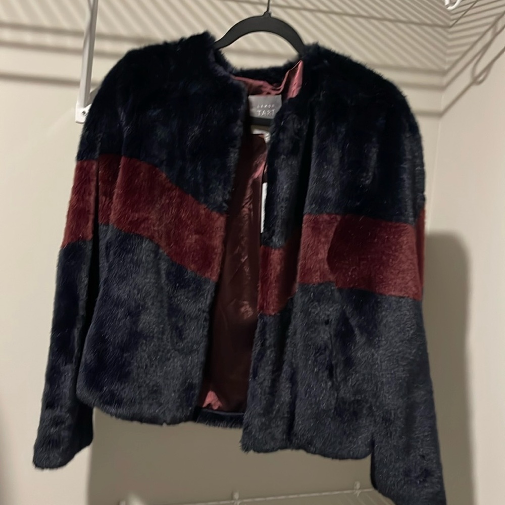 Lemon Tart Faux Fur Bomber